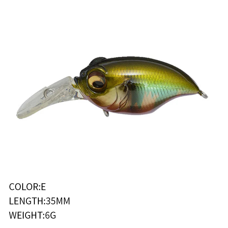 6g 42mm Floating Crankbait Lure – Bass, Perch & Pike Wobbler Fishing Crankbait Lure Axl E-1pcs