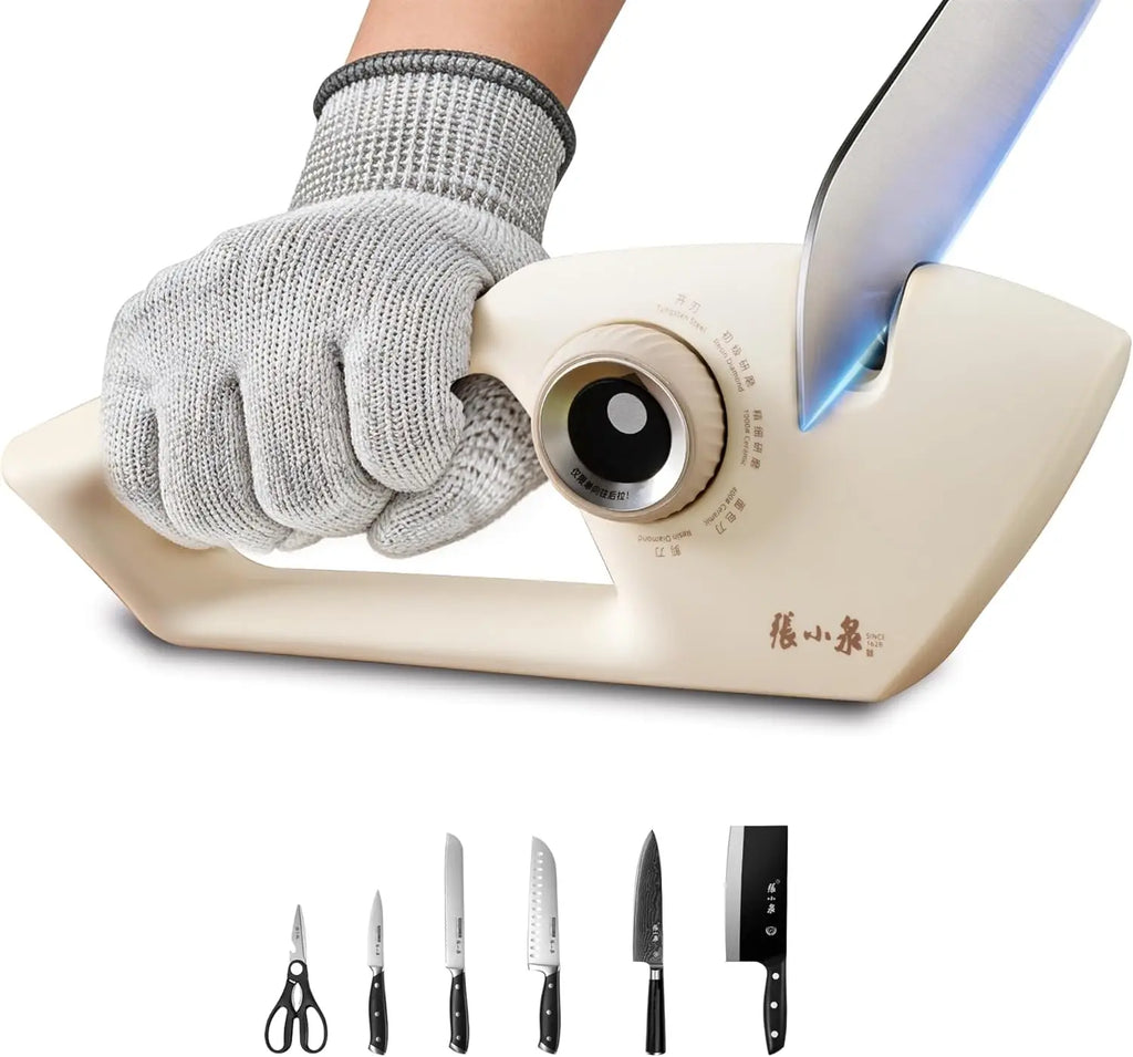 5-in-1 Knife Sharpener – Tungsten, Diamond & Ceramic 5-Stage Knife Sharpener Axl