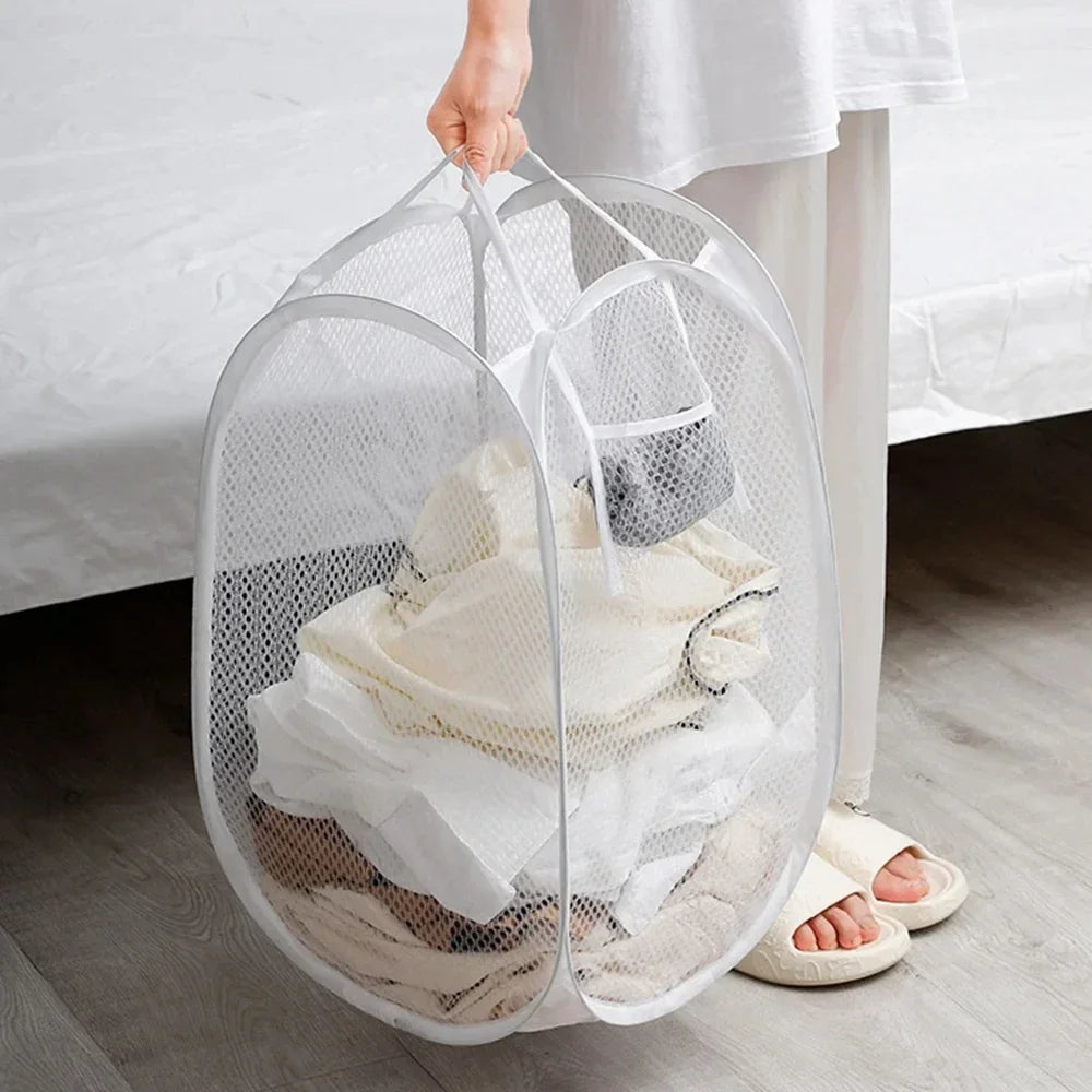 Foldable Laundry Basket – Ventilated Large Clothes Hamper Laundry Hamper Axl