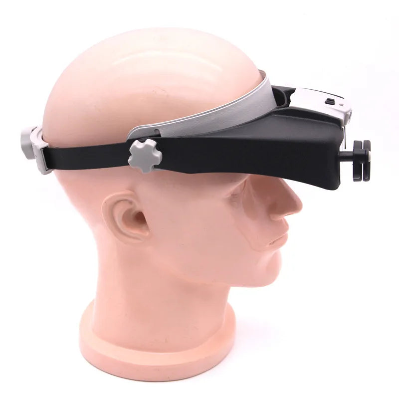 Head Magnifier with 2 LED Lights – Hands-Free HD Magnifying Glass Head Magnifier Visor Axl