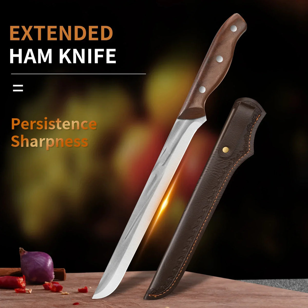 PLYS Stainless Steel Ham & Utility Kitchen Knife – 21cm Utility Kitchen Knife Axl