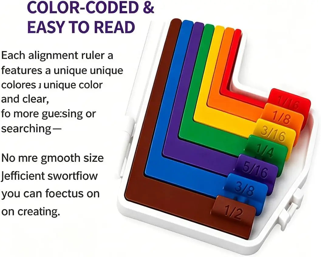 7-Piece Paper Crafting Alignment Guides & Layering Spacers Set Crafting Alignment Guides Axl