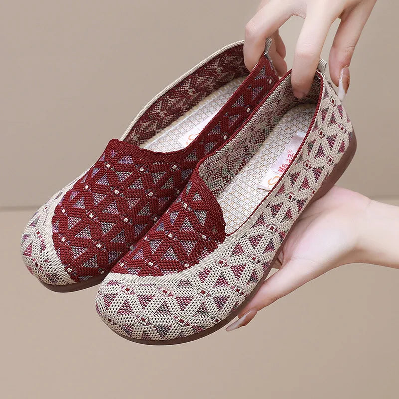 Women's Mesh Slip-On Flats – Breathable Lightweight Summer Loafers Slip-On Flats Axl