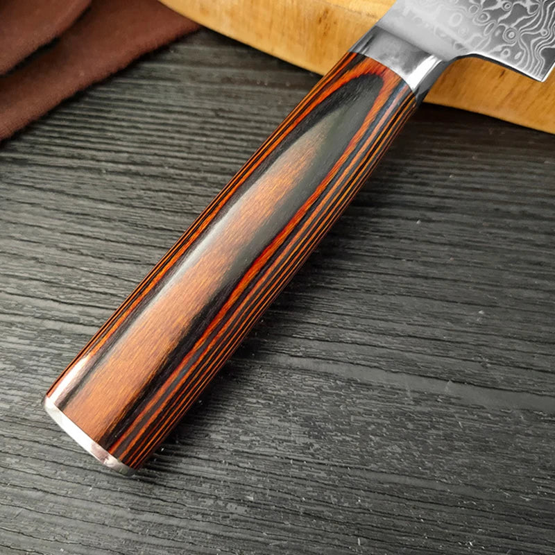 Damascus Steel Kitchen Knife – Japanese Boning Knife Damascus Kitchen Knife Axl