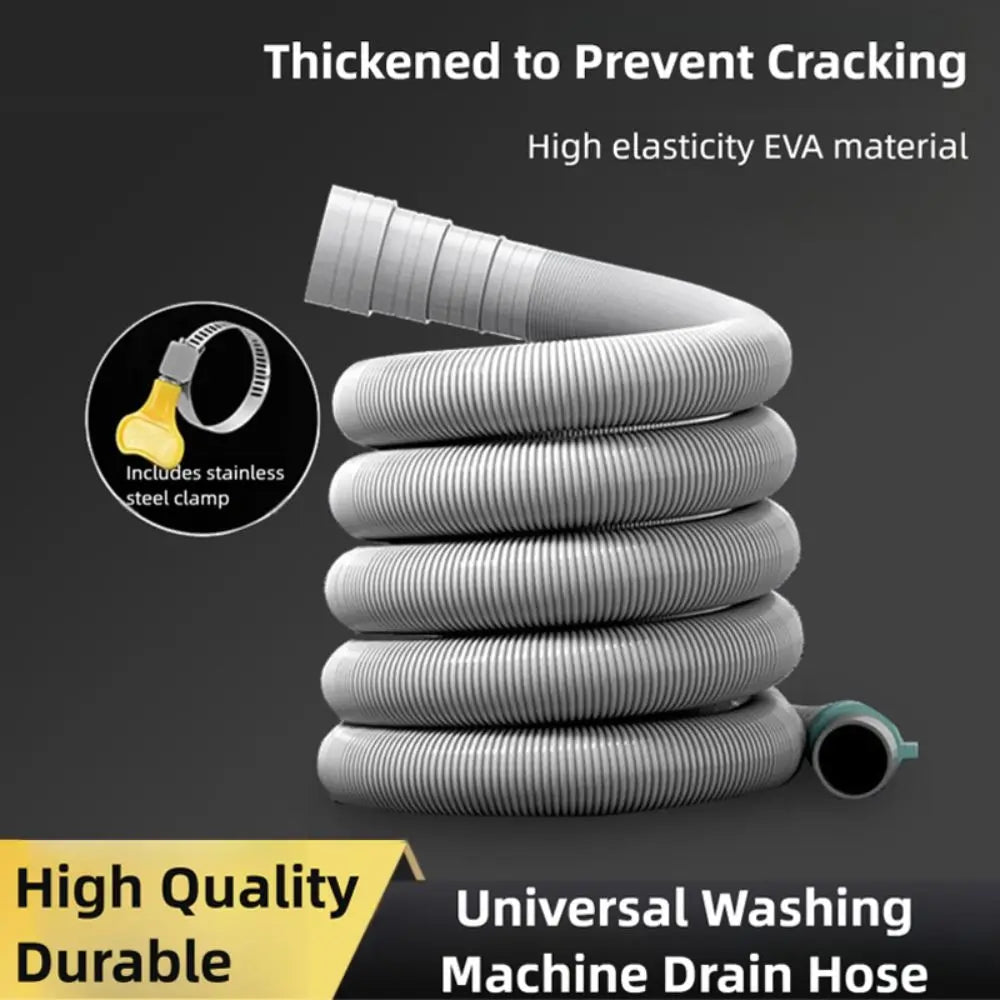Flexible EVA Washing Machine Drain Hose Extension 1–5m Drain Hose Extension Axl