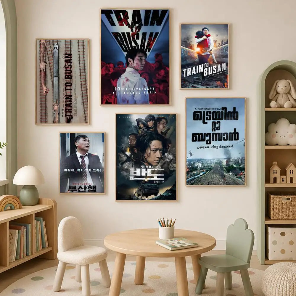 Train to Busan HD PVC Wall Poster – Self-Stick Waterproof Art Wall Art Poster Axl