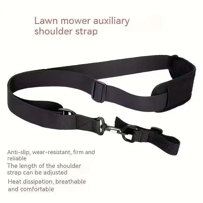 Adjustable Brush Cutter Harness – Padded Nylon Shoulder Strap Trimmer Shoulder Harness Axl A2