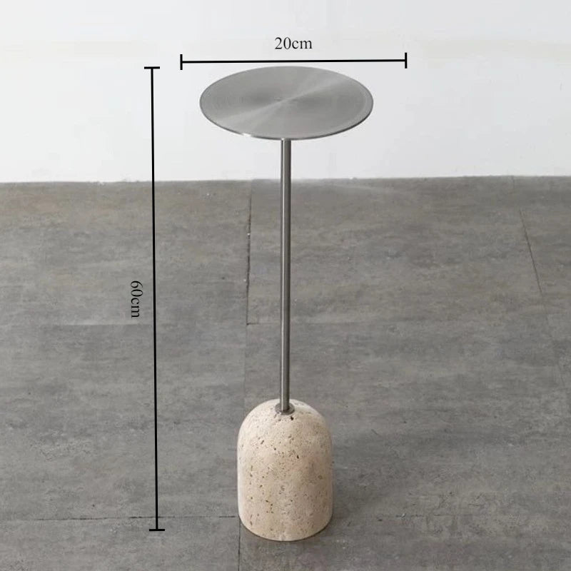 Modern Round Stainless Steel Side Table | Nordic Mini Coffee Table Round Side Table Axl Silvery