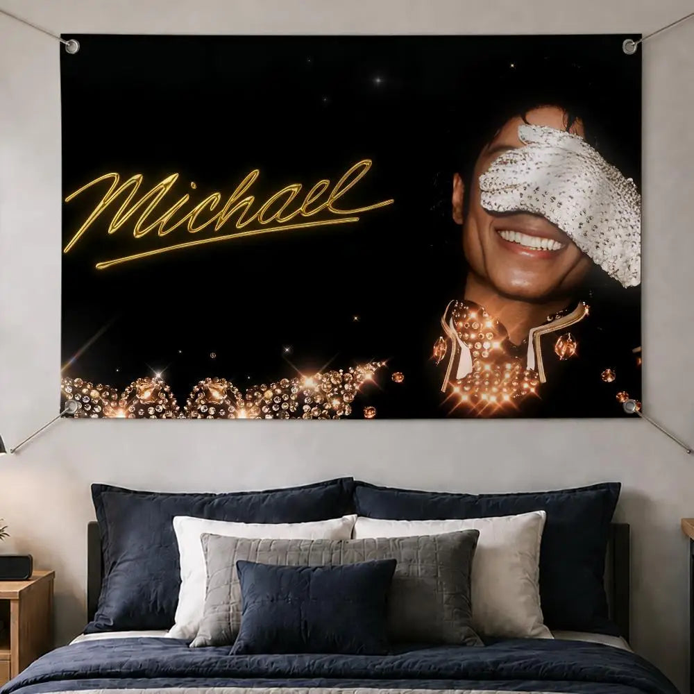 Michael Jackson Wall Flag Banner – Fan Décor Indoor & Outdoor Wall Flag Banner Axl