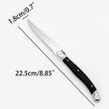 Steak Knife Set 1–8 Pc | Serrated Stainless Steel, Black Handle Steak Knife Set Axl 1 PCS Table knife