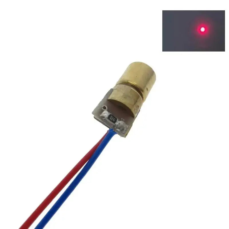 10-Pack Red Dot Laser Diode Module 650nm 5mW 3V/5V Copper Head Laser Diode Module Axl