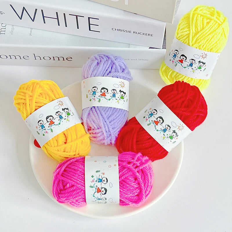 12-Pack Soft Wool Acrylic Yarn for Knitting & Crochet DIY Craft Yarn Set Axl