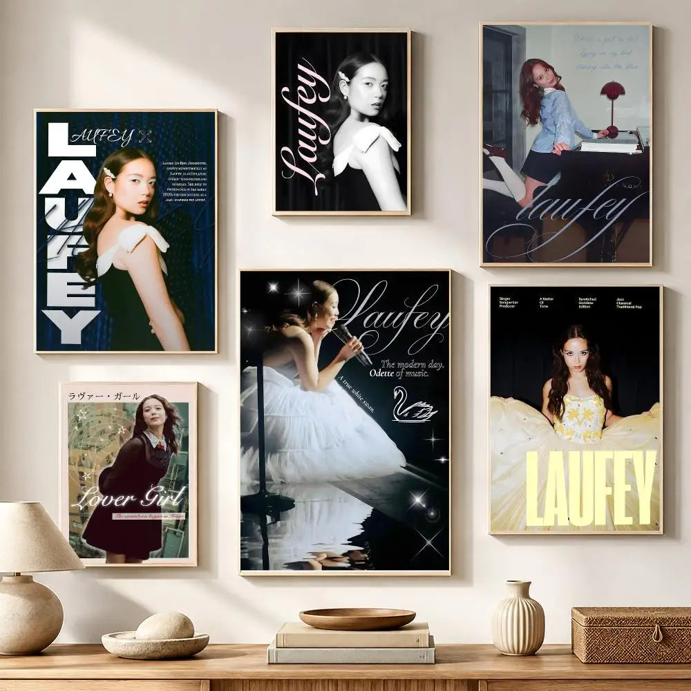 Laufey Poster Waterproof PVC Stickers – Wall Décor & Gift Wall Decor Stickers Axl