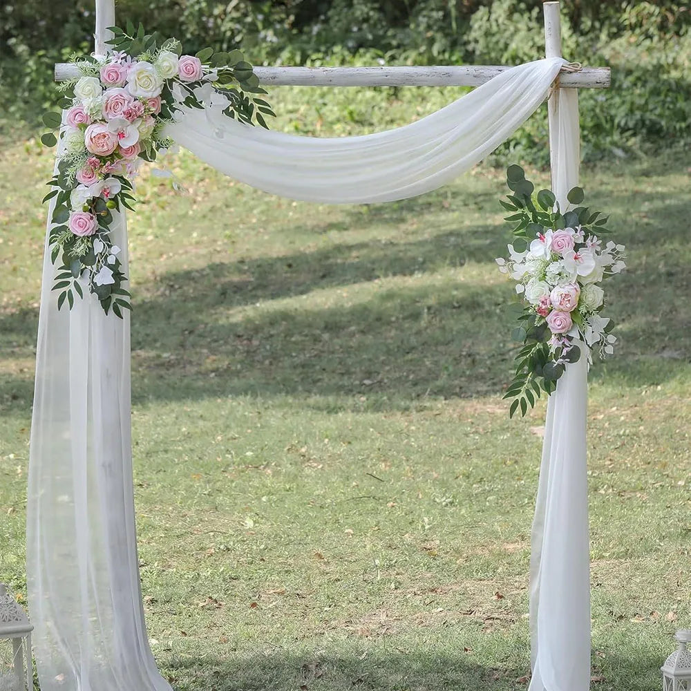 Artificial Silk Rose Hydrangea Garland – Wedding & Home Décor Artificial Flower Garland Axl