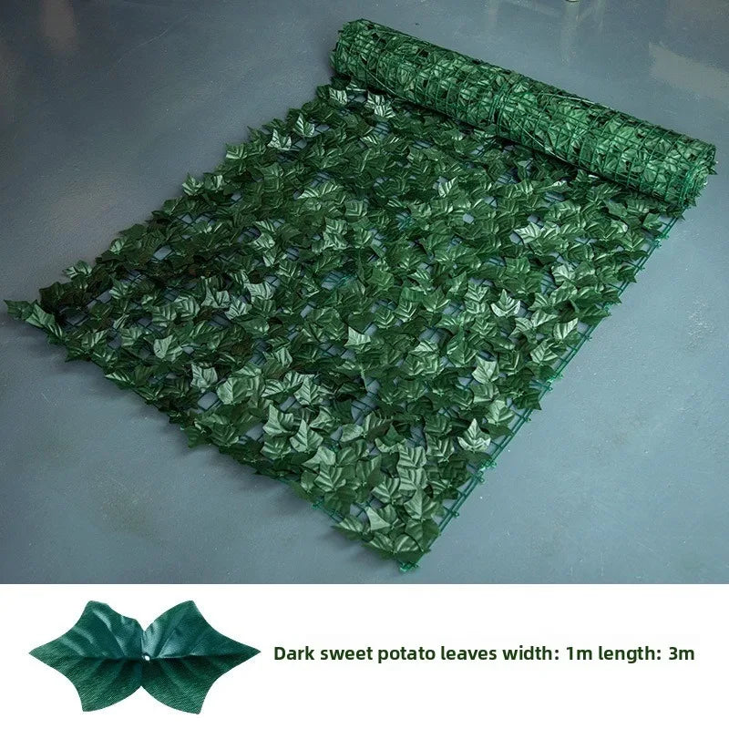 Artificial Ivy Hedge Panel 1x3m | Faux Privacy Fence Screen Artificial Hedge Panel Axl
