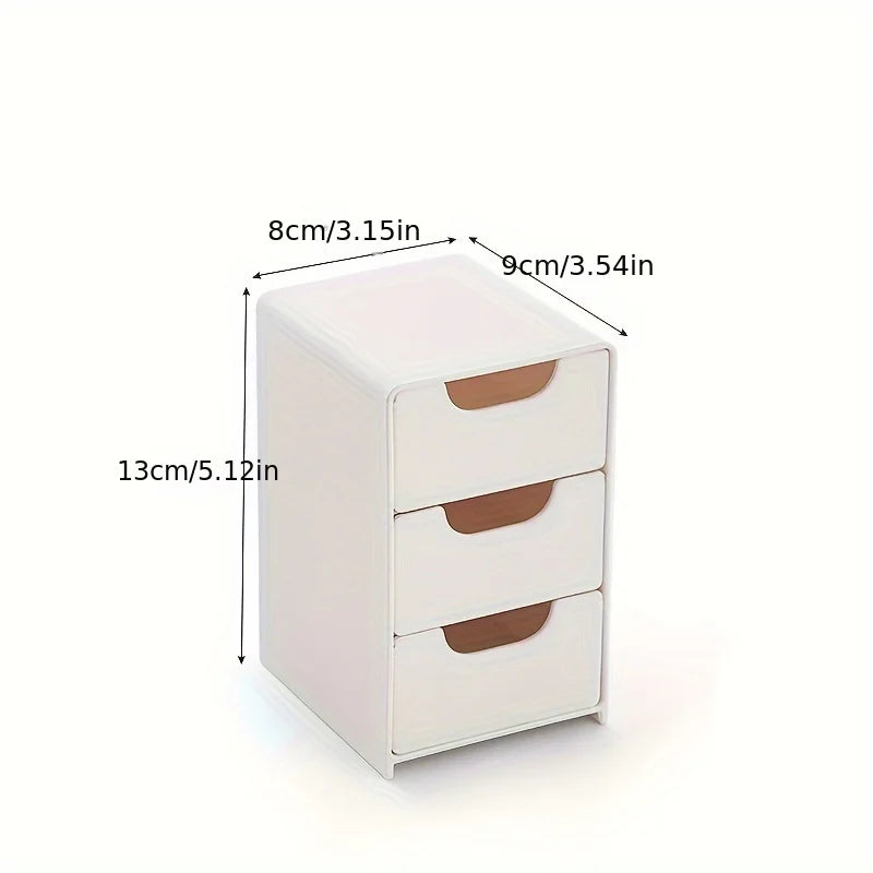Three-Tier Desk Organizer – Office, Jewelry & Makeup Storage Desk Organizer Axl White