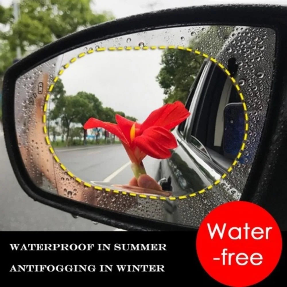 2-Pack Car Rearview Mirror Anti-Fog Waterproof Protective Film Mirror Protective Film Axl