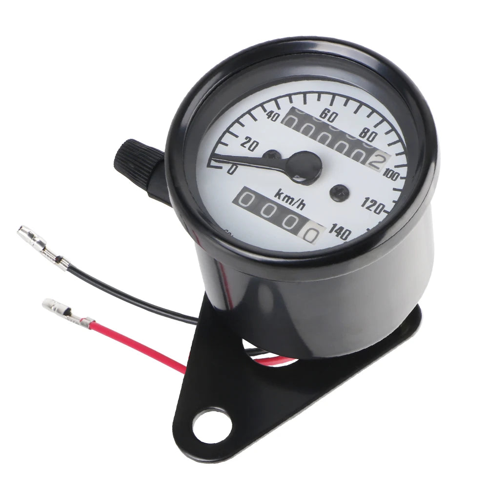 Retro Motorcycle Dashboard LED Speedometer & Tachometer Gauge Motorcycle Gauge Axl black