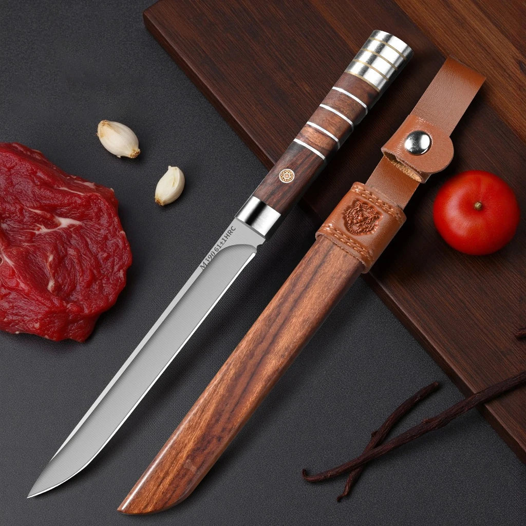 Bone-Cutting Knife Set with Sheath | Ultra-Sharp Steel Blades Kitchen Knife Set Axl