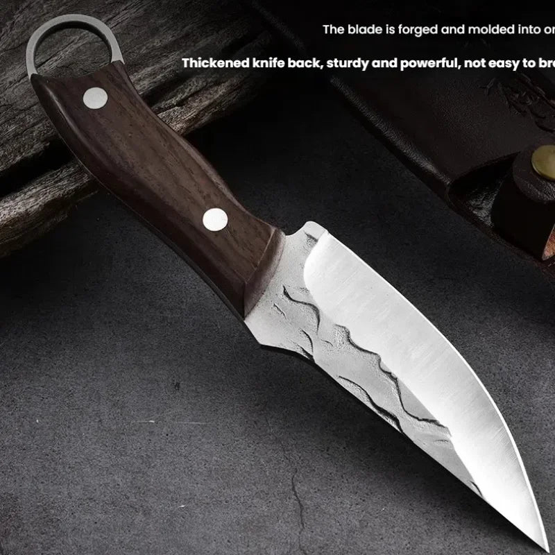 Serbian Boning Knife – Stainless Steel Chef Knife Wood Handle Chef Boning Knife Axl