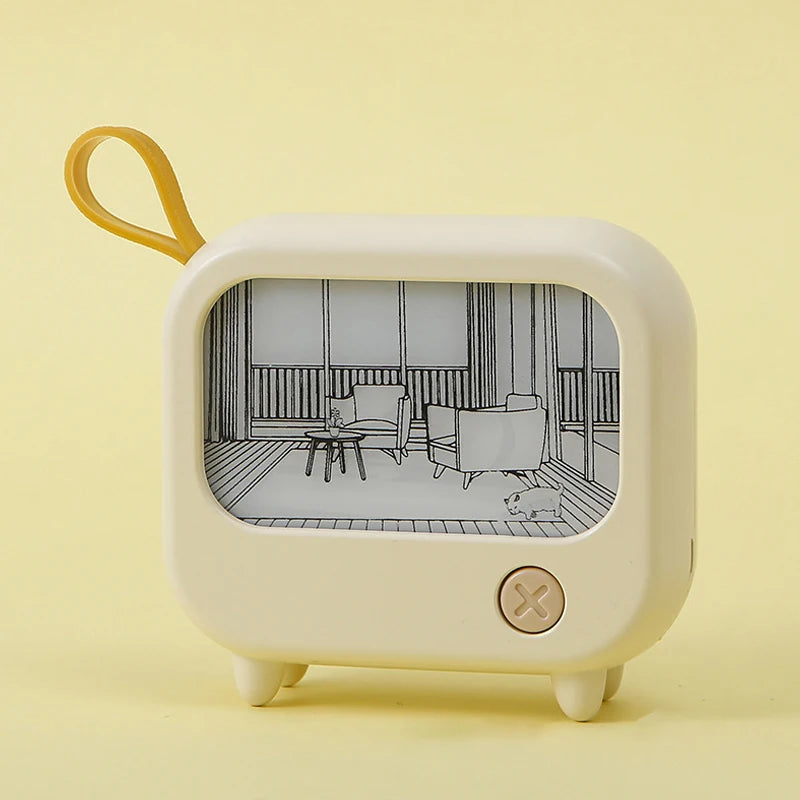 LED Picture Frame Night Light – USB Rechargeable Dimmable Mood Lamp LED Night Light Axl Yellow