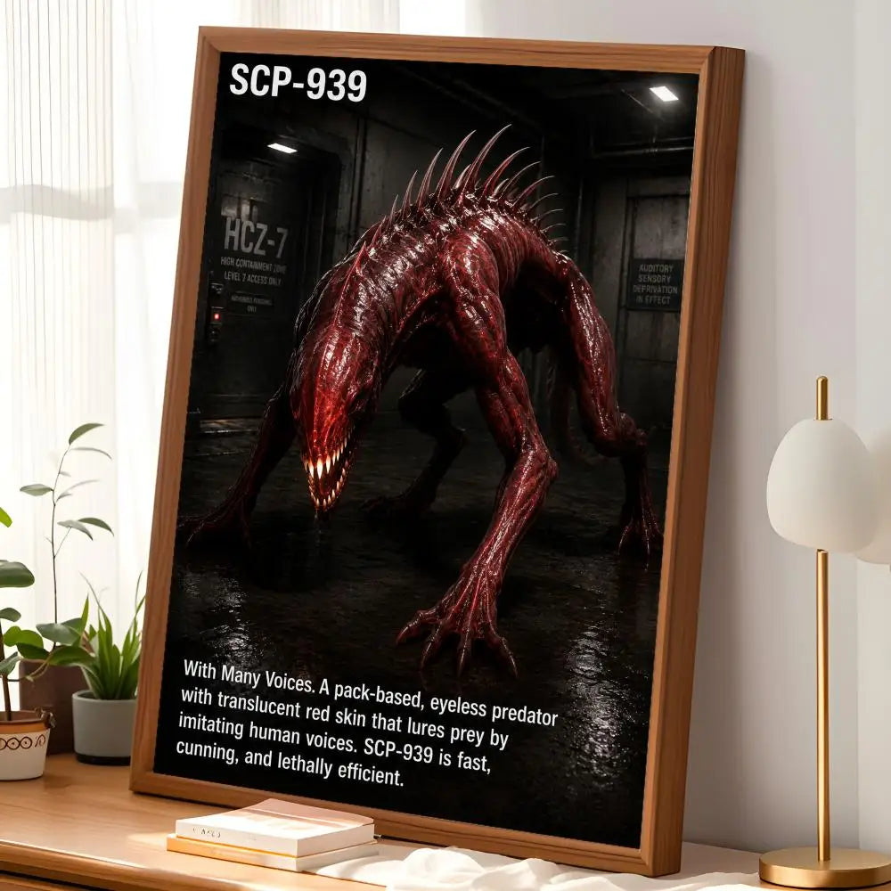 SCP Foundation Wall Poster – Self-Stick HD Waterproof Wall Art Wall Art Poster Axl
