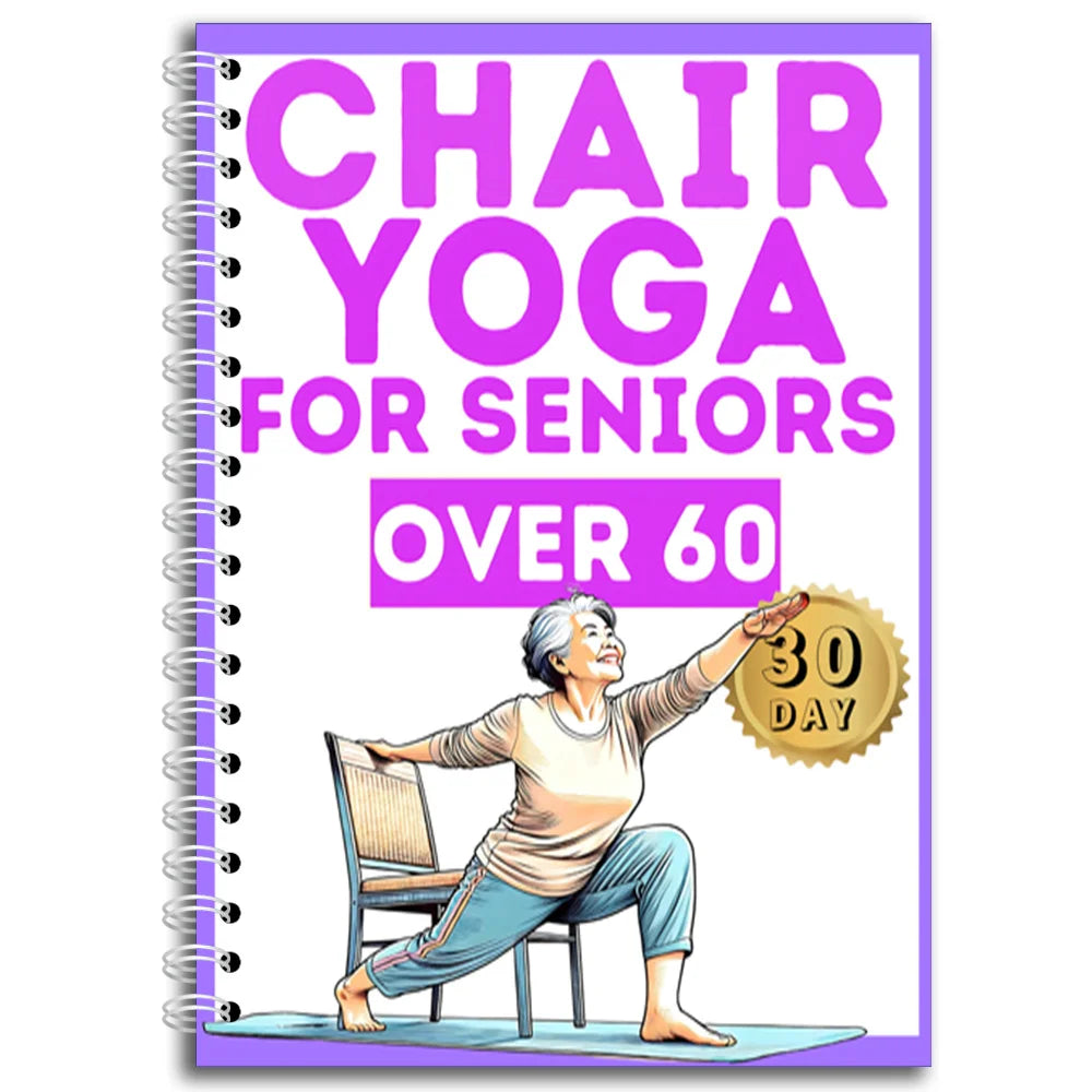 28-Day Chair Yoga Book for Seniors 60+ | Seated Workout Plan Yoga Exercise Book Axl