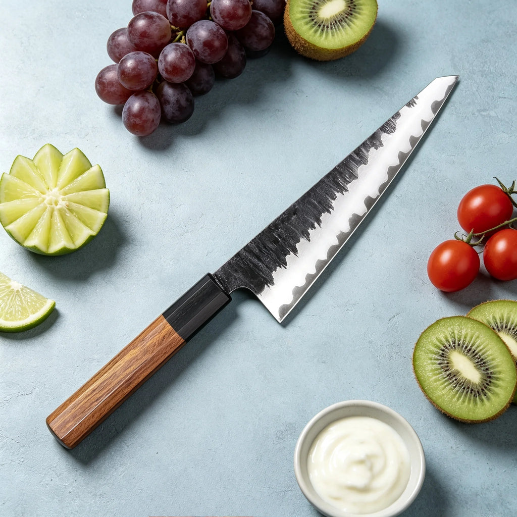Japanese Kiritsuke Knife – Stainless Steel Chef Kitchen Knife Kitchen Chef Knife Axl