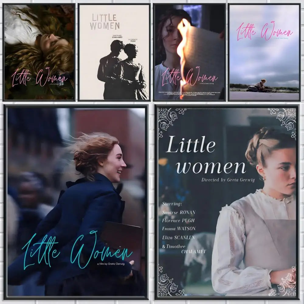 Little Women Movie Poster – HD Self-Adhesive Waterproof Wall Art Movie Wall Poster Axl