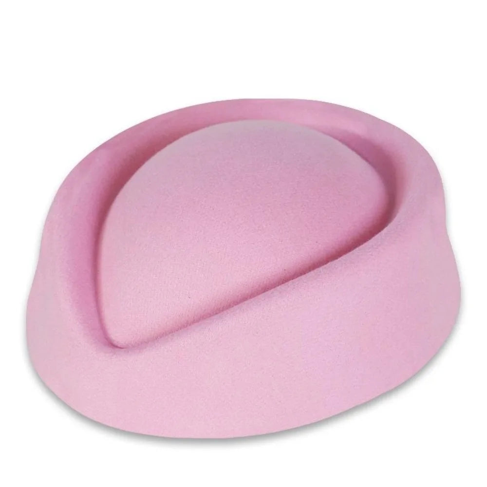 Women's Vintage Felt Beret Pillbox Fascinator Hat – All Seasons Vintage Felt Beret Axl Pink