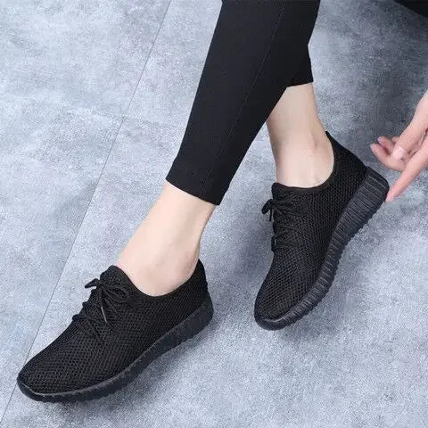 Women's Vulcanized Sneakers – Breathable Gym & Walking Shoes Women's Sneakers Axl Black 41