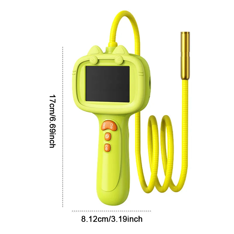 Kids Handheld Borescope – 2MP Outdoor Science Inspection Camera Kids Inspection Camera Axl green