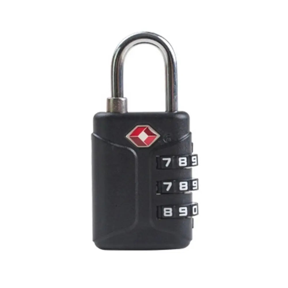 TSA 3-Dial Combination Padlock – Luggage & Travel Lock Combination Padlock Axl Black