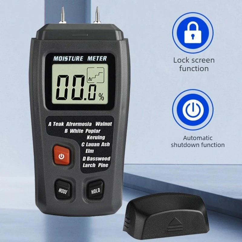 MT10 Wood Moisture Meter – Digital LCD Moisture Tester Moisture Meter Axl