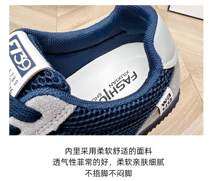 Women's Breathable Mesh Sneakers – Flat Non-Slip Outdoor Shoes Women's Sneakers Axl