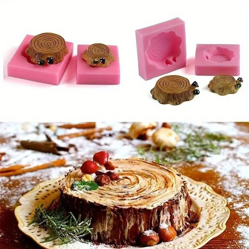 3D Tree Stump Silicone Fondant Mold – Cake & DIY Baking Silicone Fondant Mold Axl