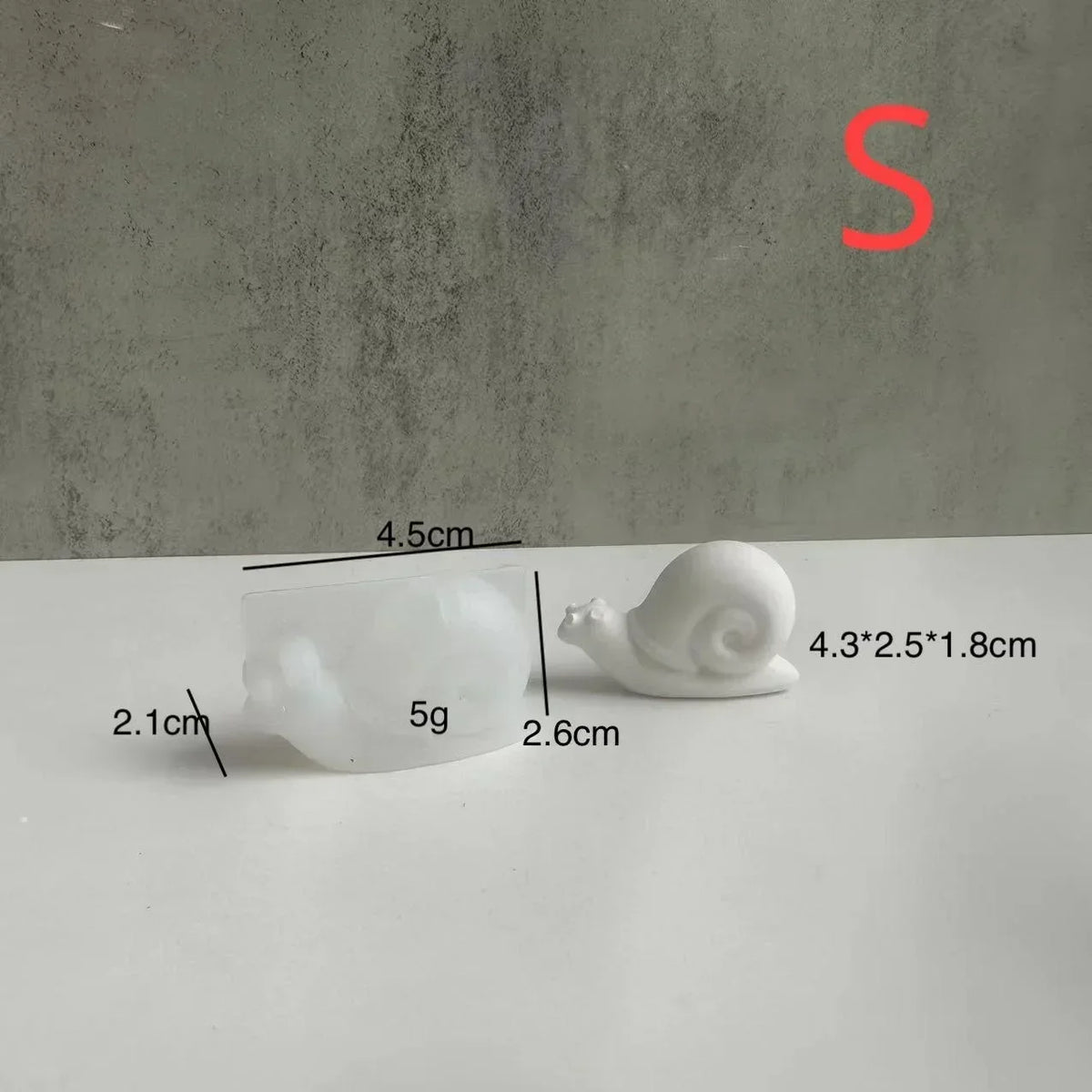 Snail Silicone Casting Mold – Epoxy Resin & Plaster DIY Mold Silicone Casting Mold Axl S