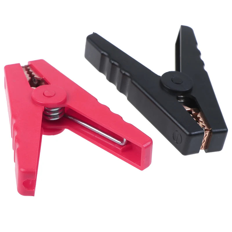 2Pcs 100A Alligator Clips – Insulated Car Battery Charger Clamps Battery Charger Clamps Axl
