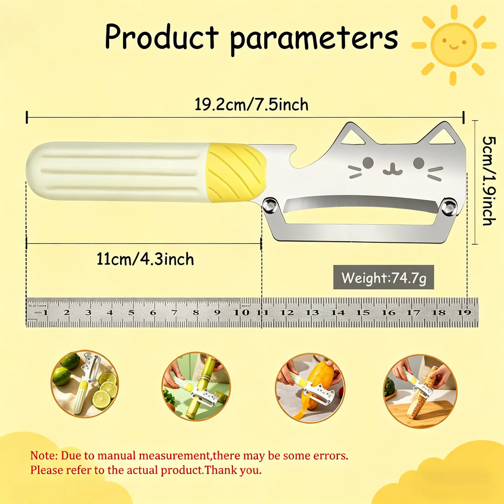 Multifunctional Fruit & Vegetable Peeler – Stainless Steel Vegetable Peeler Axl
