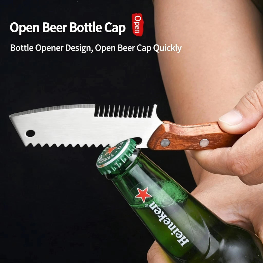 Stainless Steel Scallion Slicer & Vegetable Peeler – Wood Handle Vegetable Peeler Slicer Axl
