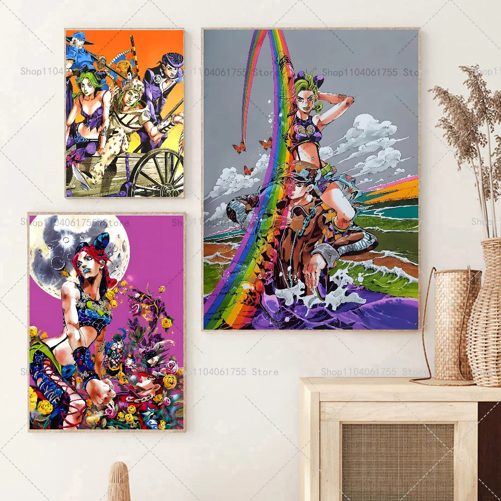 JoJo's Bizarre Adventure Anime Wall Poster – Self-Adhesive Anime Wall Poster Axl