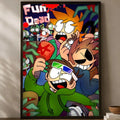 Eddsworld Animation Wall Poster – Self-Stick HD Waterproof Art Wall Art Poster Axl White01 30X40cmNoframe