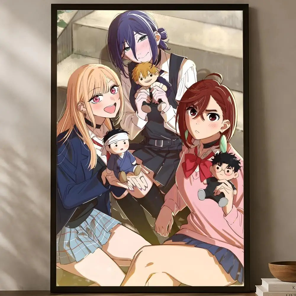 My Dress-Up Darling Self-Stick HD Wall Art Poster | Anime Decor Anime Wall Poster Axl White15 30X40cmNoframe