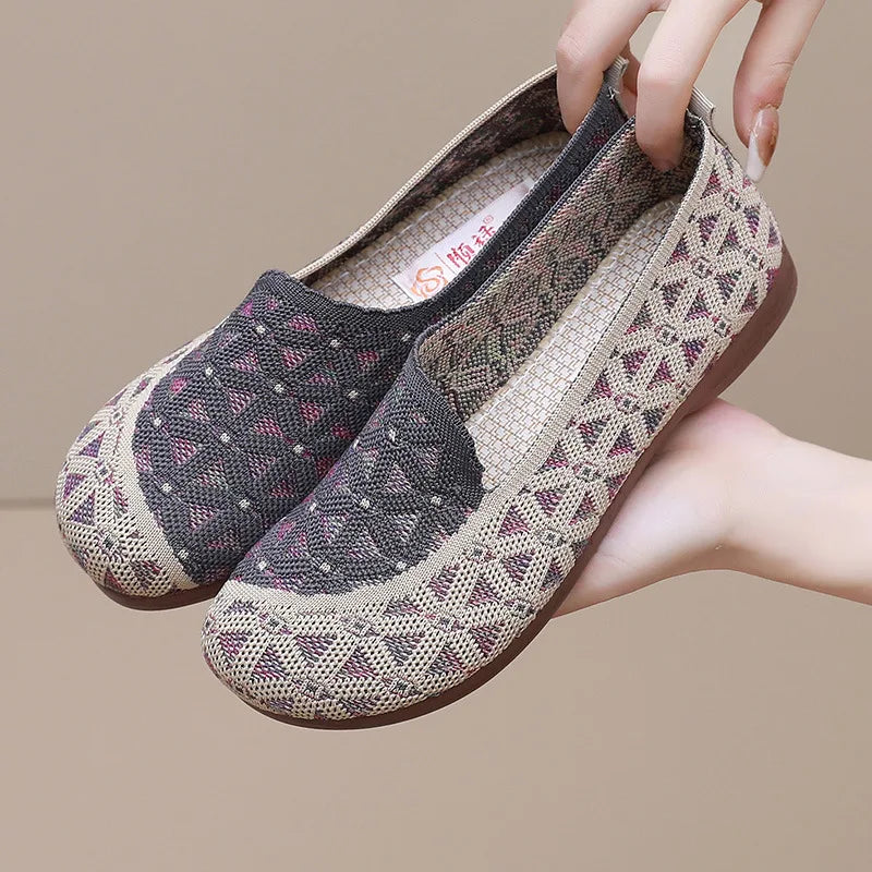 Women's Mesh Slip-On Flats – Breathable Lightweight Summer Loafers Slip-On Flats Axl