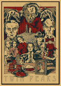 Vintage Horror Movie Kraft Paper Poster | Classic TV Wall Art Decorative Wall Poster Axl 29 42x30cm