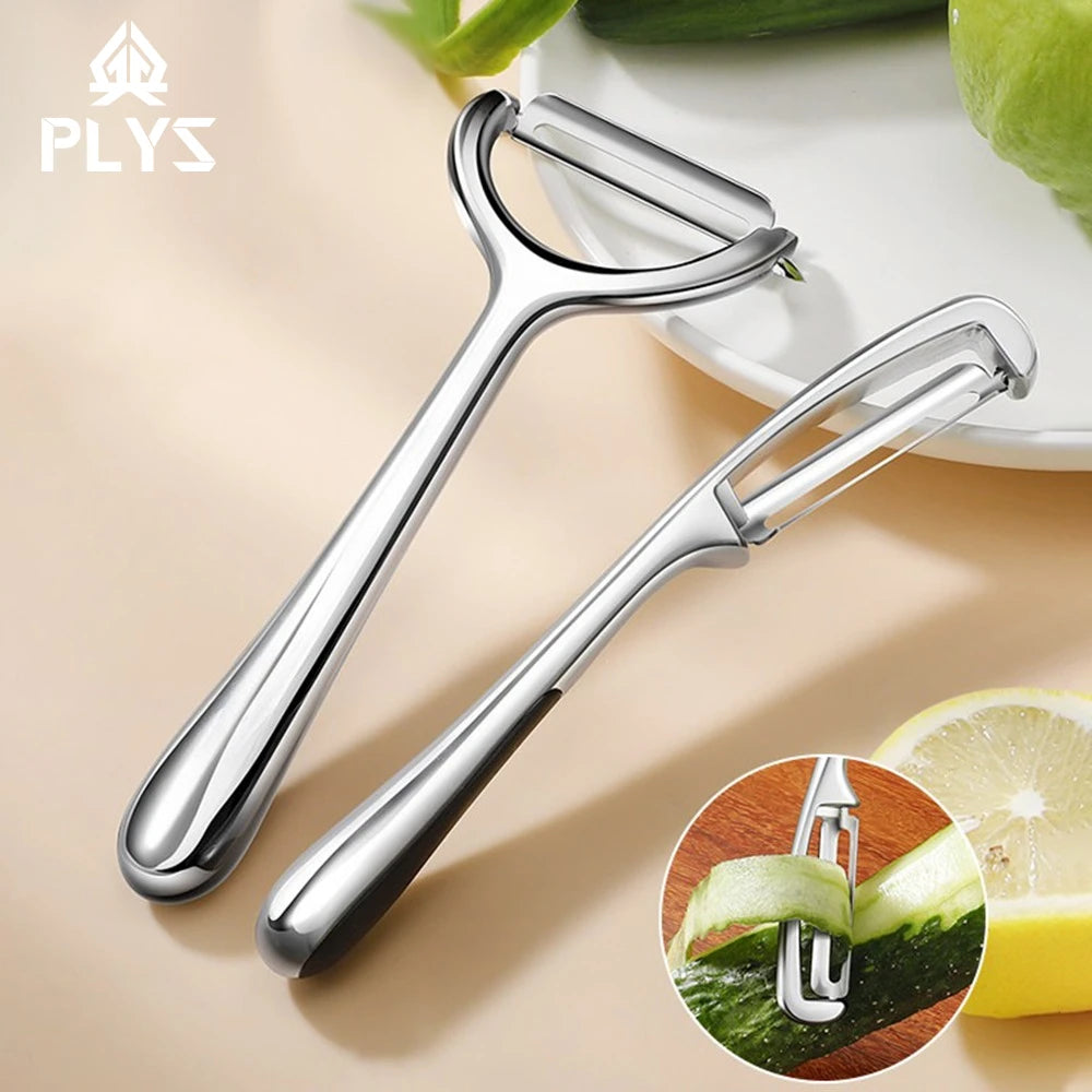 PLYS Stainless Steel Peeler – Fruit & Vegetable Kitchen Tool Vegetable Peeler Axl