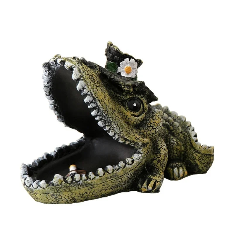 Animal Ashtray – Frog Turtle Crocodile Resin Garden Decor Decorative Ashtray Axl