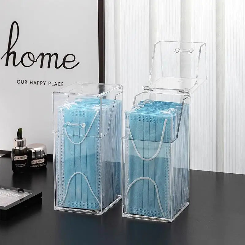 Transparent Dust-Proof Storage Box with Lid – Clear Organizer Clear Storage Box Axl