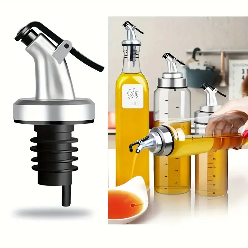 Leak-Proof Oil Pourer Cap – Spout for Oils, Soy Sauce & Vinegar Oil Pourer Cap Axl