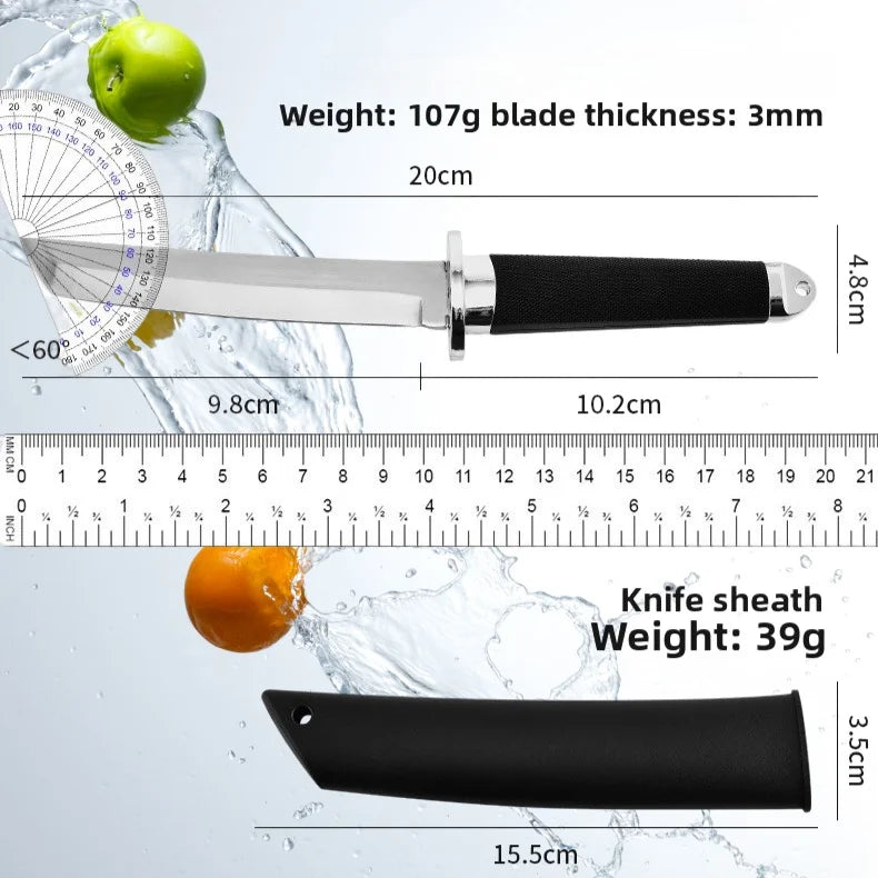 Samurai-Style Stainless Steel Kitchen Knife – Multipurpose Cleaver Kitchen Knife Axl